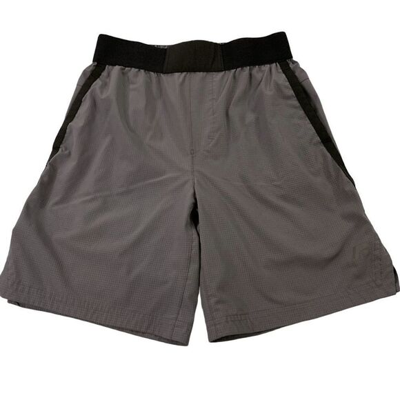 Rustler Boys size Large 10 12 Grey black athletic shorts - Picture 1 of 6